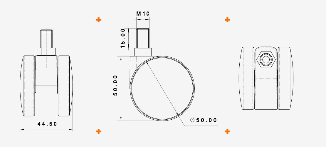 Bolted Polypropylene Wheel